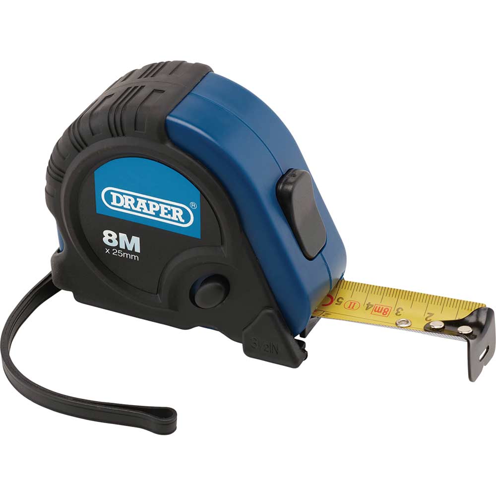 Photo of Draper Professional Measuring Tape Imperial & Metric 26ft / 8m 25mm