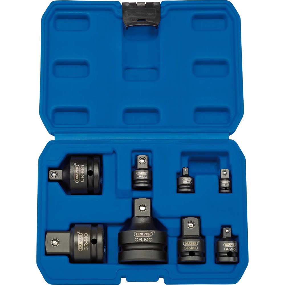 Photo of Draper 8 Piece Combination Drive Impact Socket Adaptor Set Combination