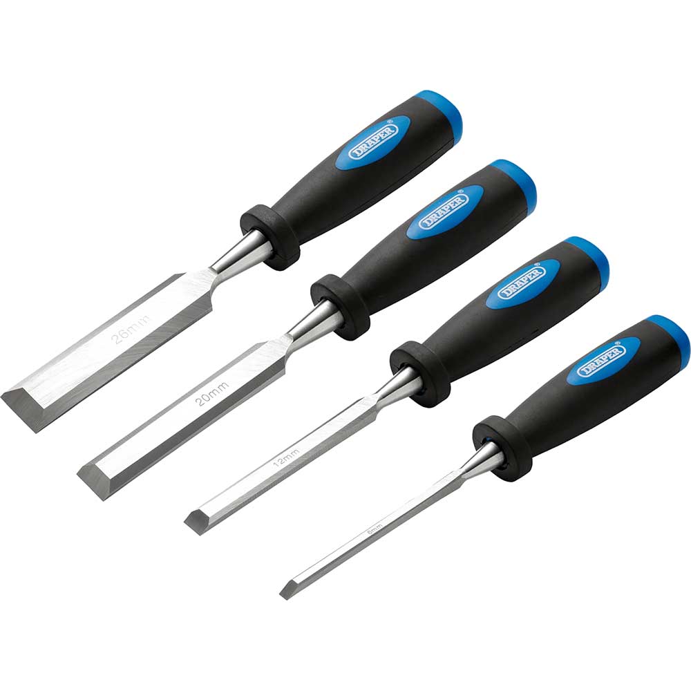 thumbnail image 2 of Draper 26559 4-Piece Hardened Steel Cold Chisel & Punch Set, Parallel Taper & Centre Punches 2 of 5
