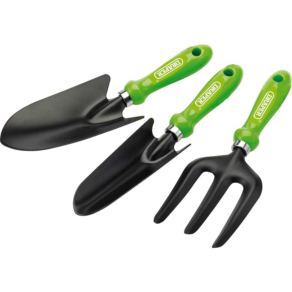 Photo of Draper 3 Piece Hi Vis Garden Tool Set