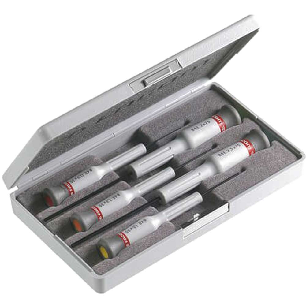 Image of Facom 84E.J1 Micro Tech 5 Piece Precision Hexagon Screwdriver Set