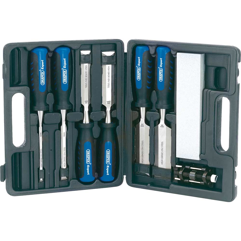 Photo of Draper Expert 8 Piece Bevel Edge Wood Chisel Set