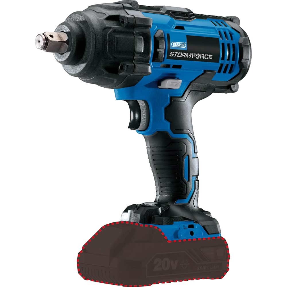 Photo of Draper Ciw204sf Storm Force 20v 1/2 Drive Impact Wrench No Batteries No Charger No Case