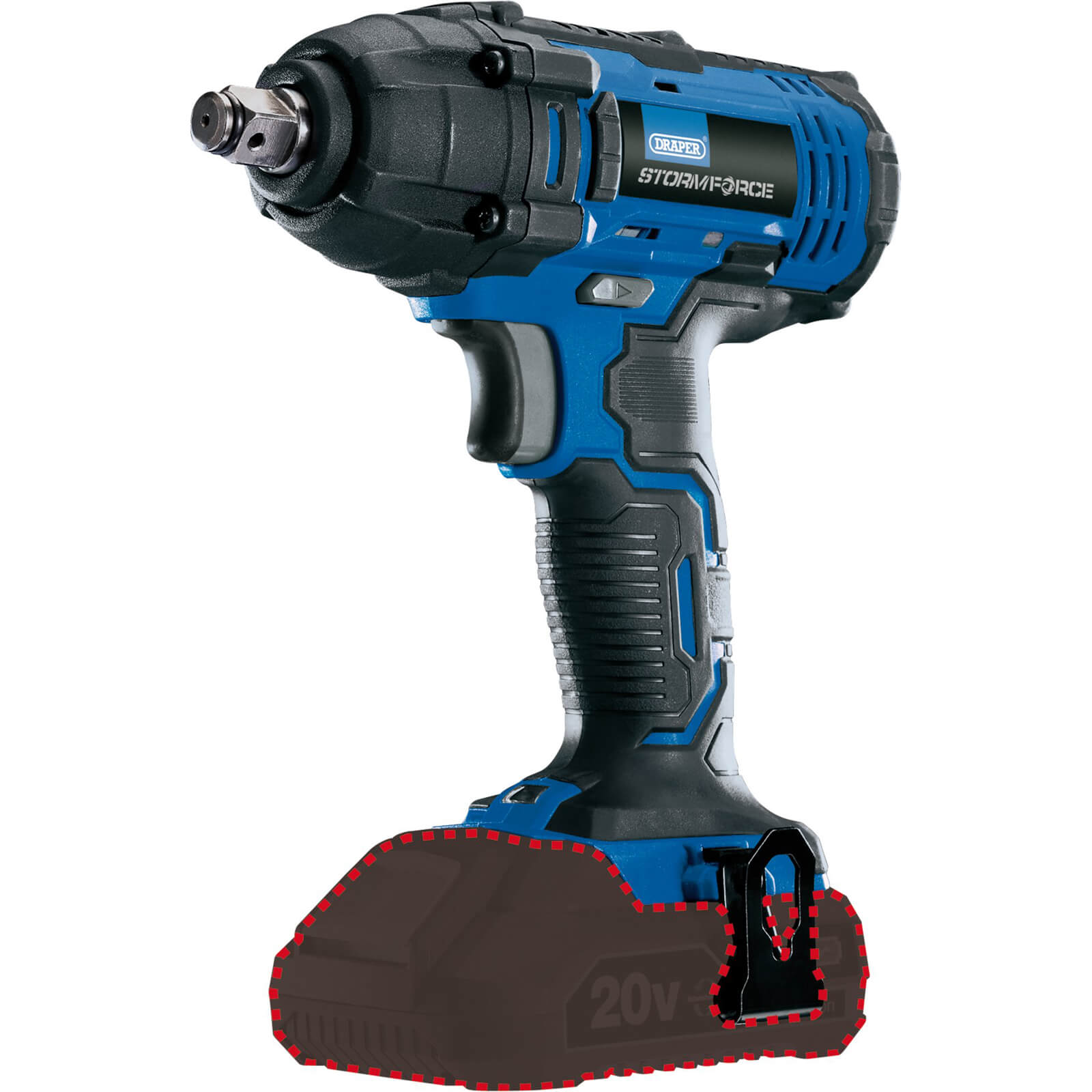 Photo of Draper Ciw20sf Storm Force 20v 1/2 Drive Impact Wrench No Batteries No Charger No Case