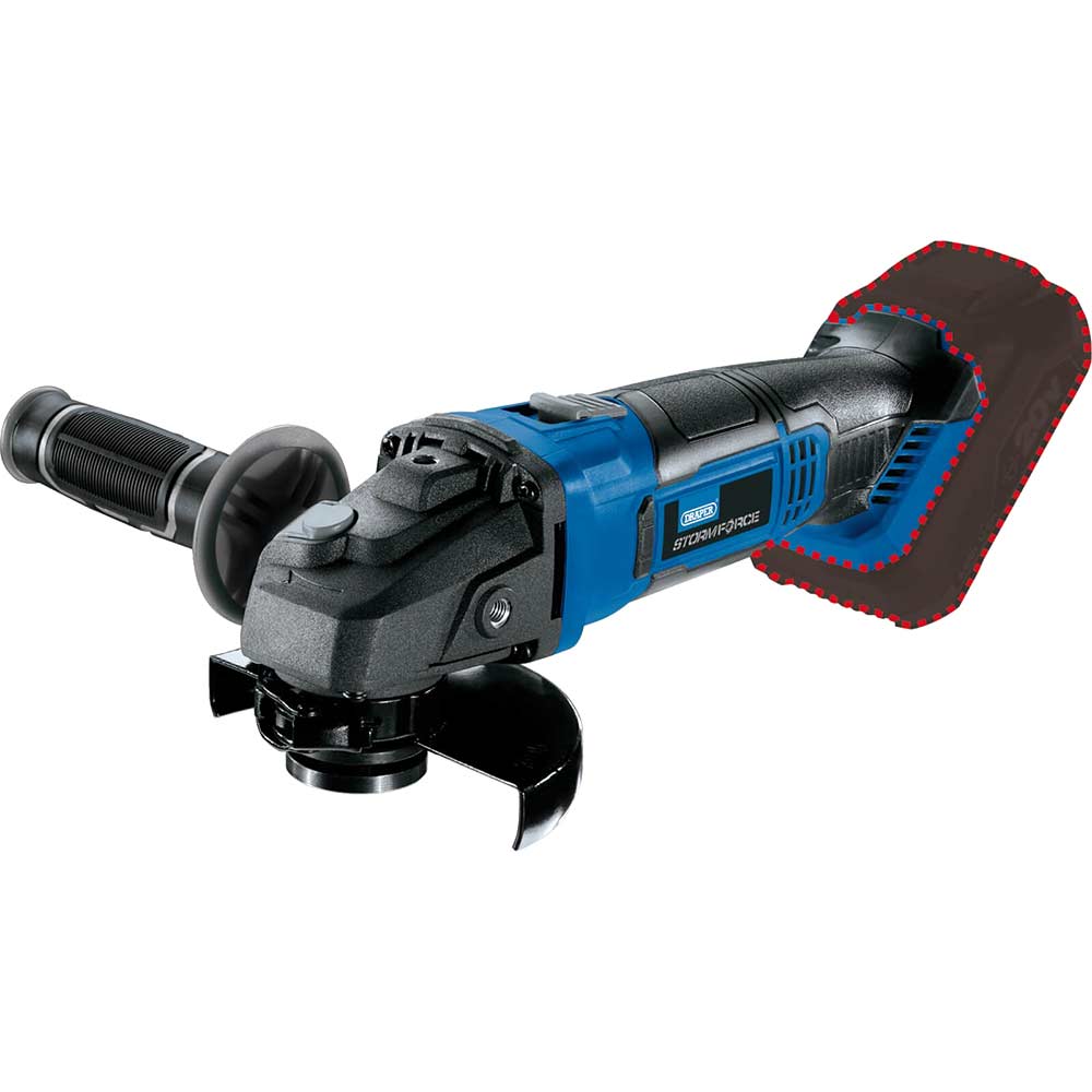 Photo of Draper Cag20sf Storm Force 20v 115mm Angle Grinder No Batteries No Charger No Case