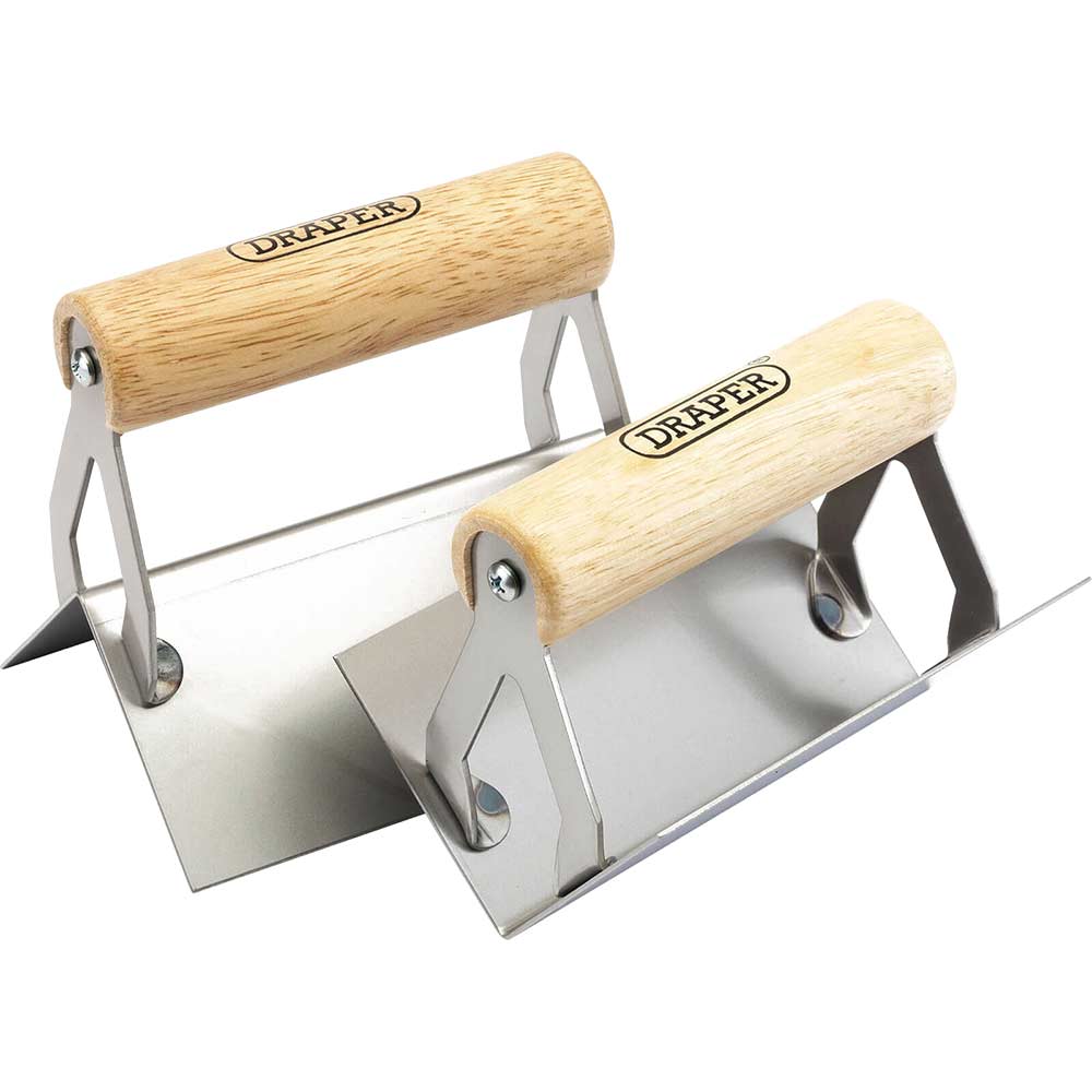 Draper 2 Piece Corner Trowel Set Corner & Edging Trowels