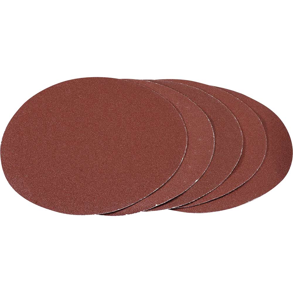 Photo of Draper 180mm Hook And Loop Aluminium Oxide Sanding Discs 180mm 80g Pack Of 5