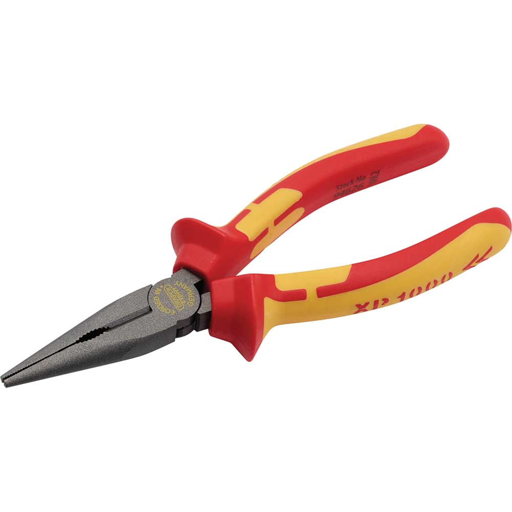 Photo of Draper Xp1000 Vde Insulated Long Nose Pliers 160mm