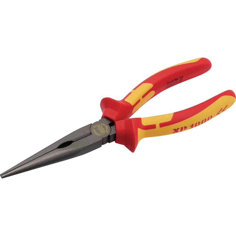 Photo of Draper Xp1000 Vde Insulated Long Nose Pliers 200mm