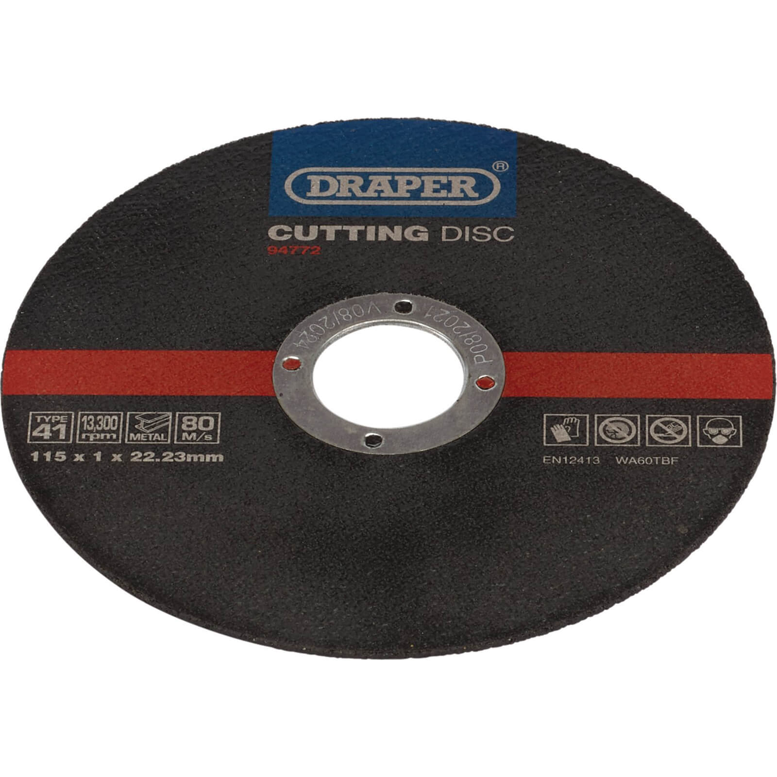 Draper Metal Cutting Discs Pack of 100 115mm 1mm 22mm
