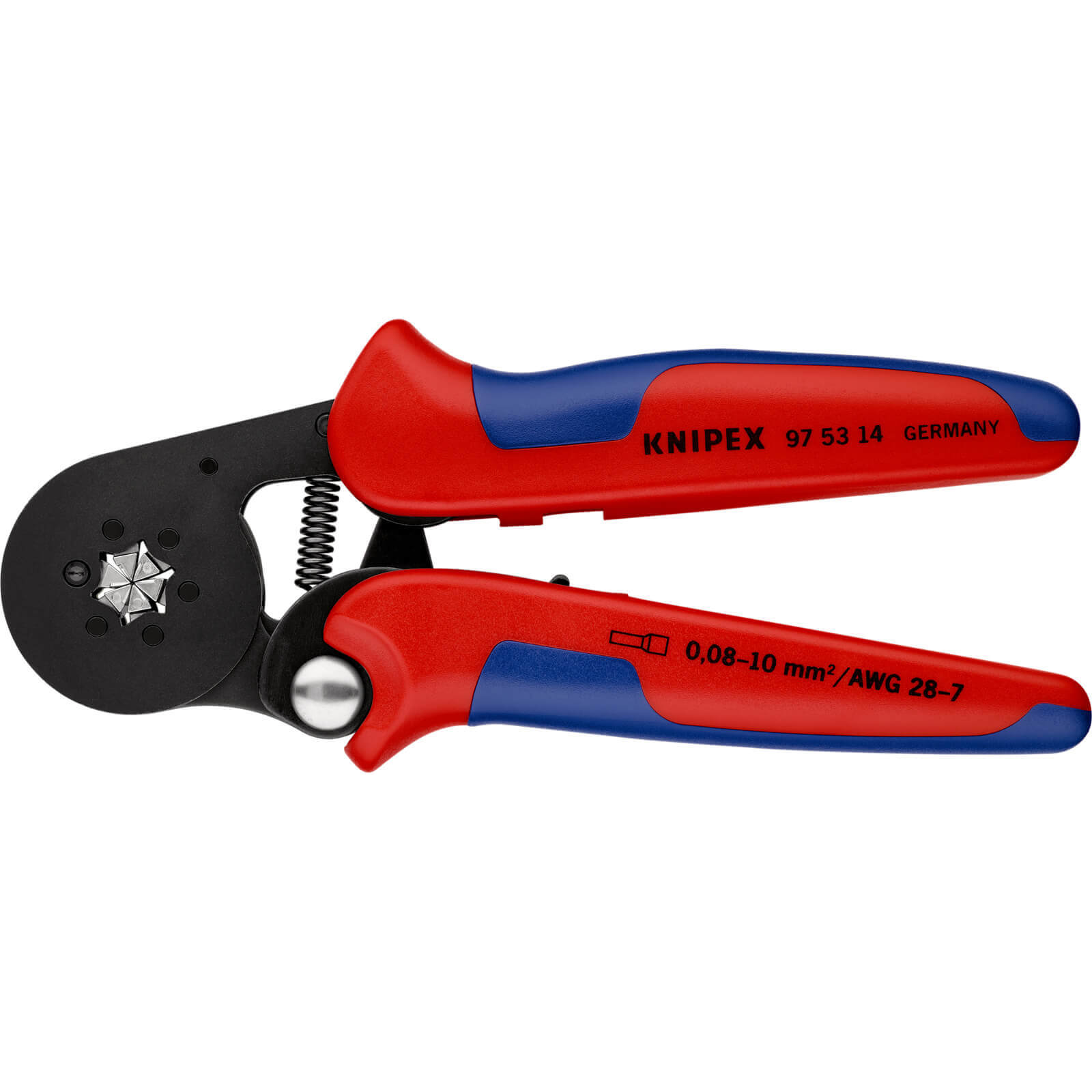 Knipex 97 53 Lateral Access Self Adjusting Crimping Pliers