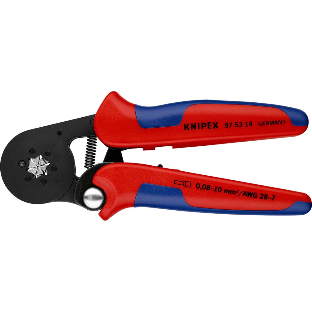 Photo of Knipex 97 53 Lateral Access Self Adjusting Crimping Pliers