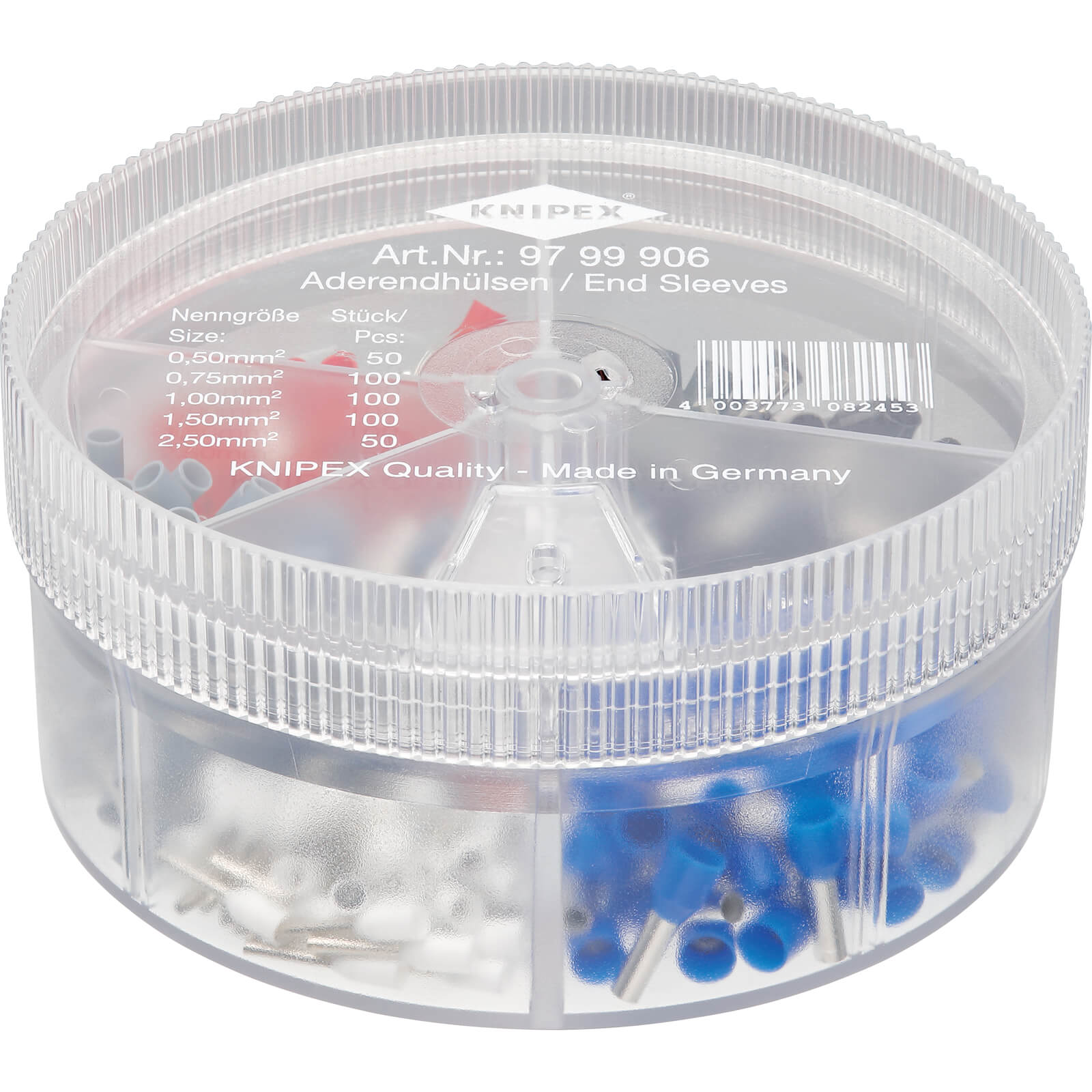 Image of Knipex 97 99 06 Insulated Wire Ferrule Assortment in Dispenser Case