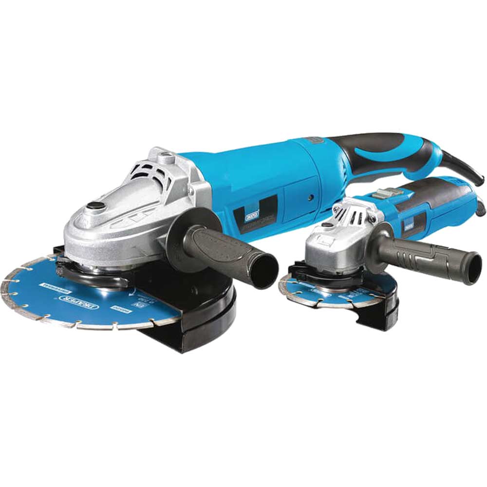 Photo of Draper Storm Force 2 Piece Angle Grinder Set 240v