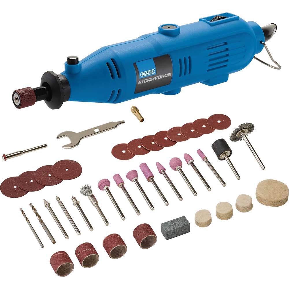 Draper MT135SF40 Rotary Multi Tool and 40 Piece Accessory Kit 240v