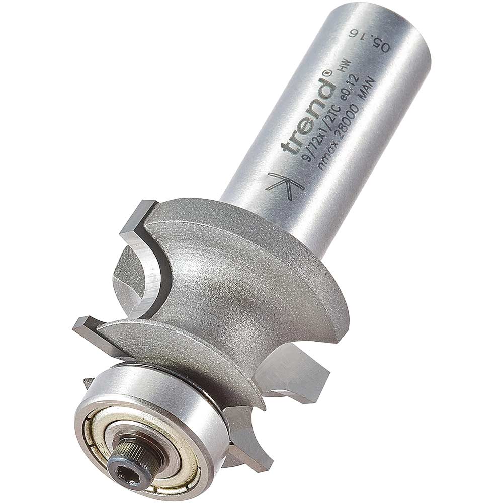 Photo of Trend Corner Bead Bearing Guided Router Cutter 28mm 25.7mm 1/2