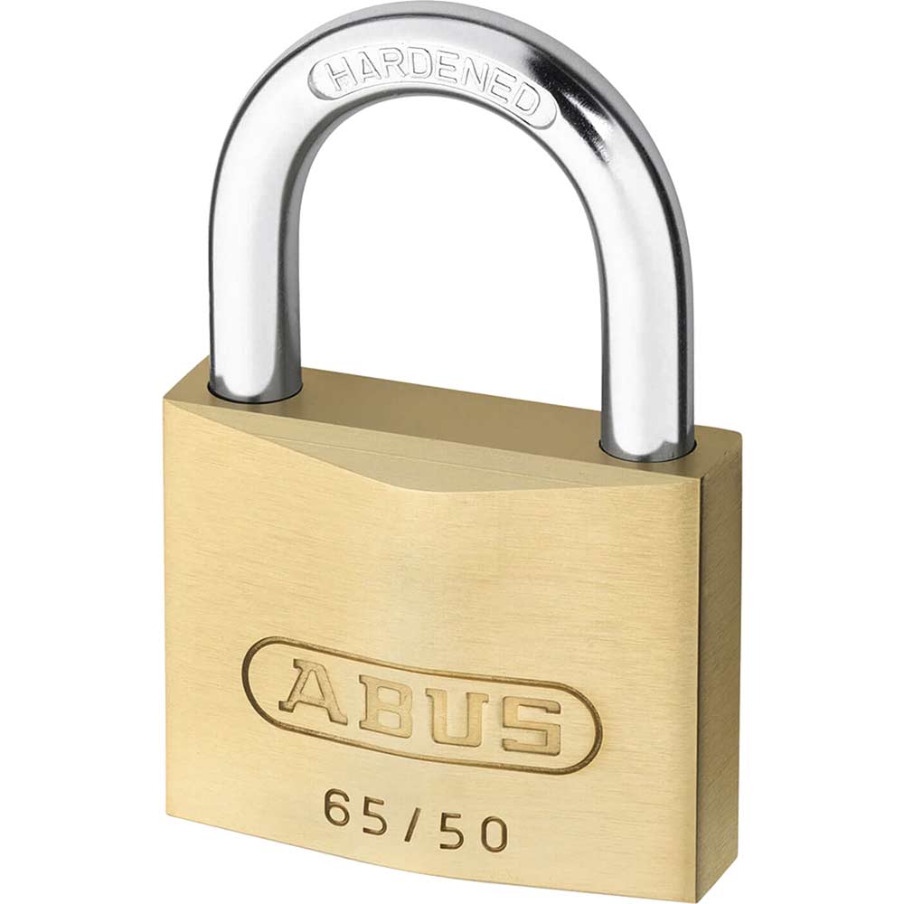 Image of Abus 65 Series Compact Brass Padlock 50mm Standard