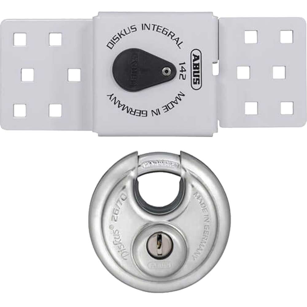 Photo of Abus 142 Sliding Door Van Lock & 26 70mm Diskus Padlock Set