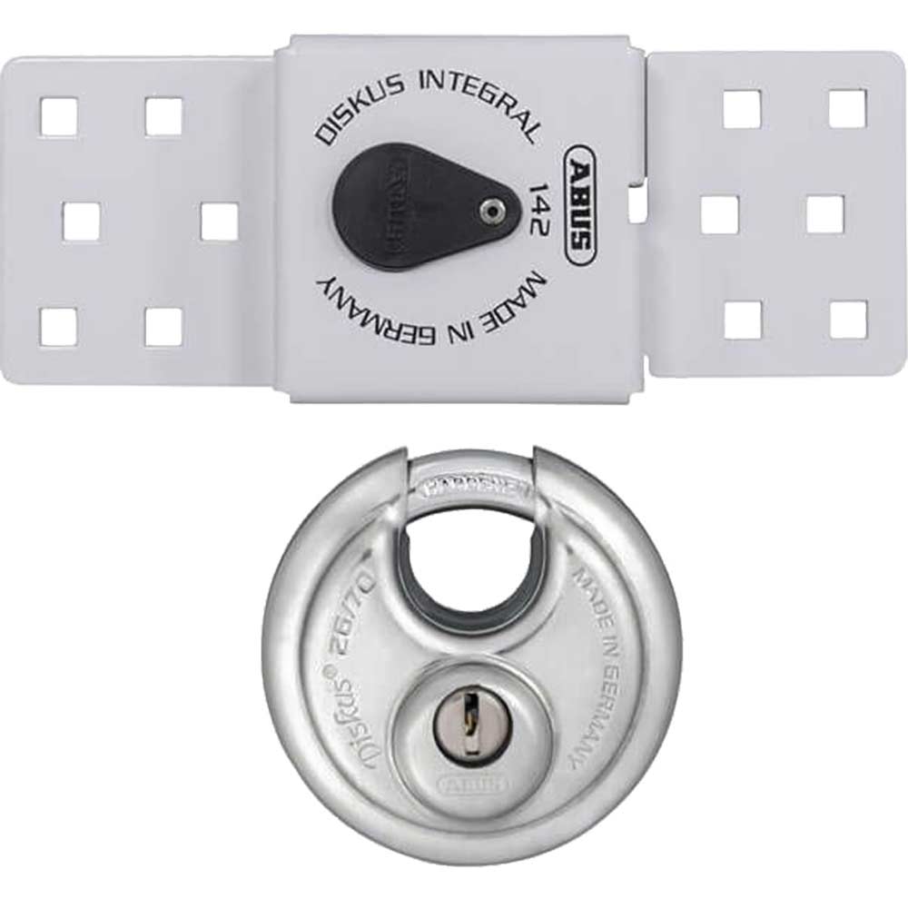 Image of ABUS 142 Sliding Door Van Lock and 26 70mm Diskus Padlock Set