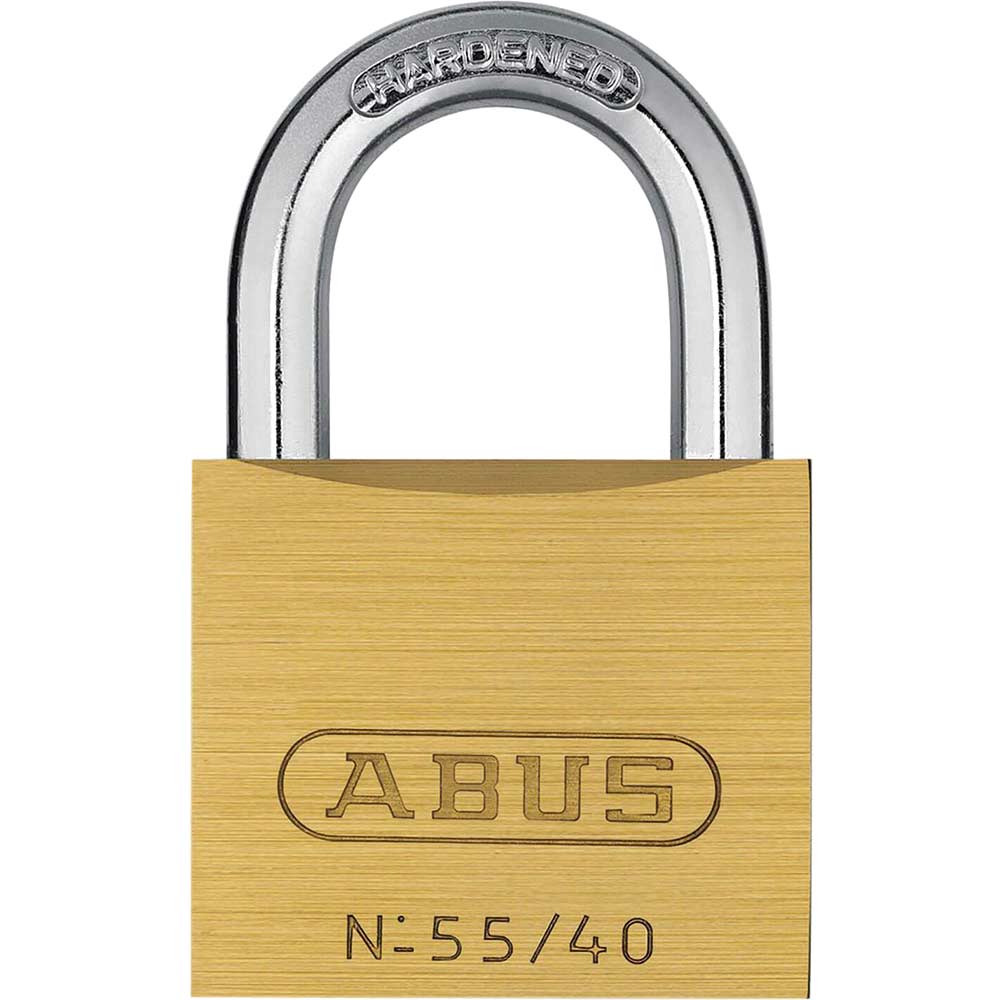Photo of Abus 55 Series Basic Brass Padlock Keyed Alike 40mm Standard 5401