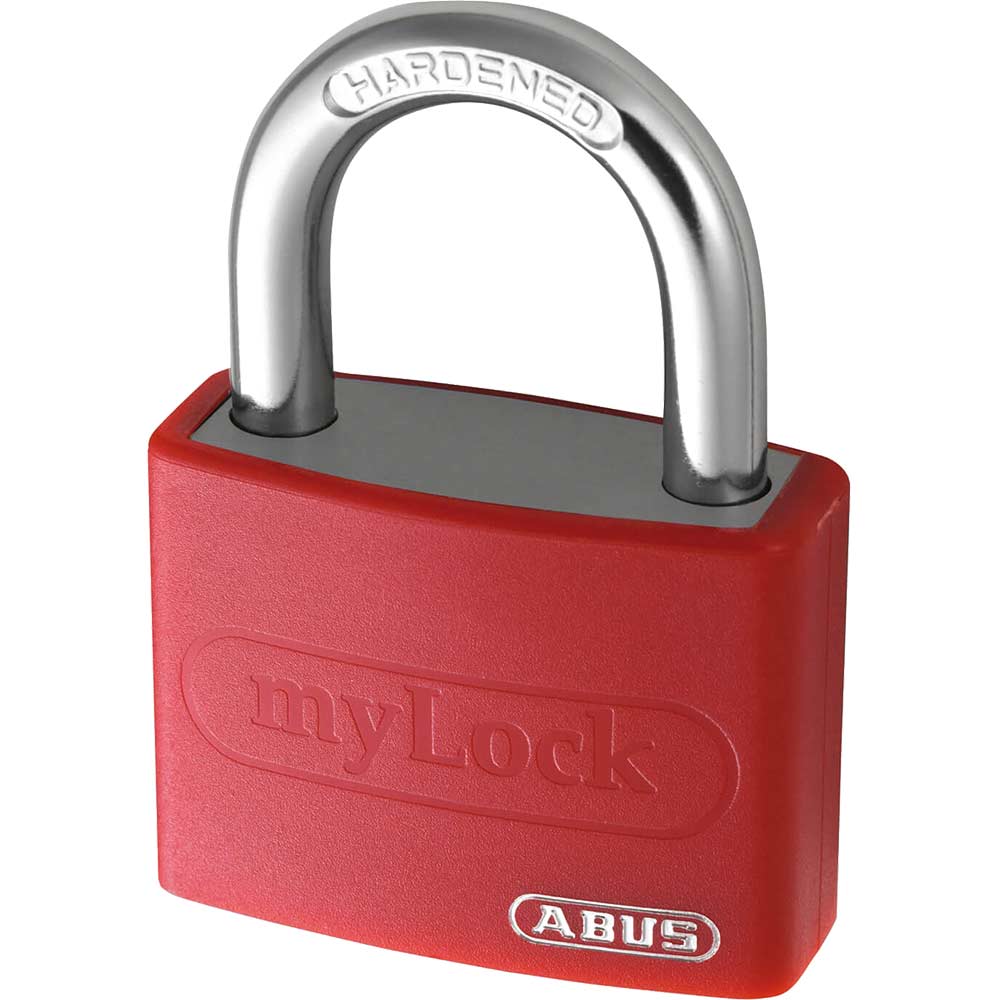 Photo of Abus T65al Series Aluminium Padlock Red Keyed Alike 40mm Standard 6401