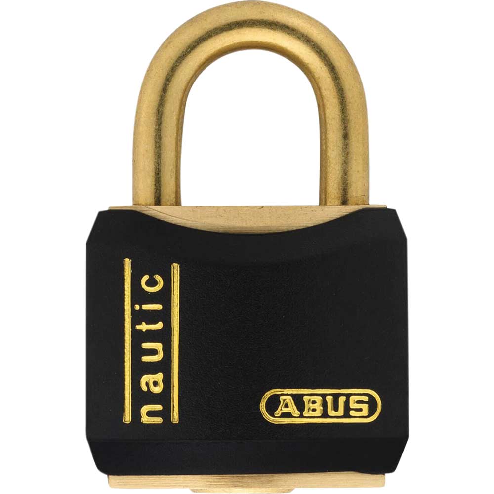 Abus T84 Series Brass Padlock 25mm Black Standard