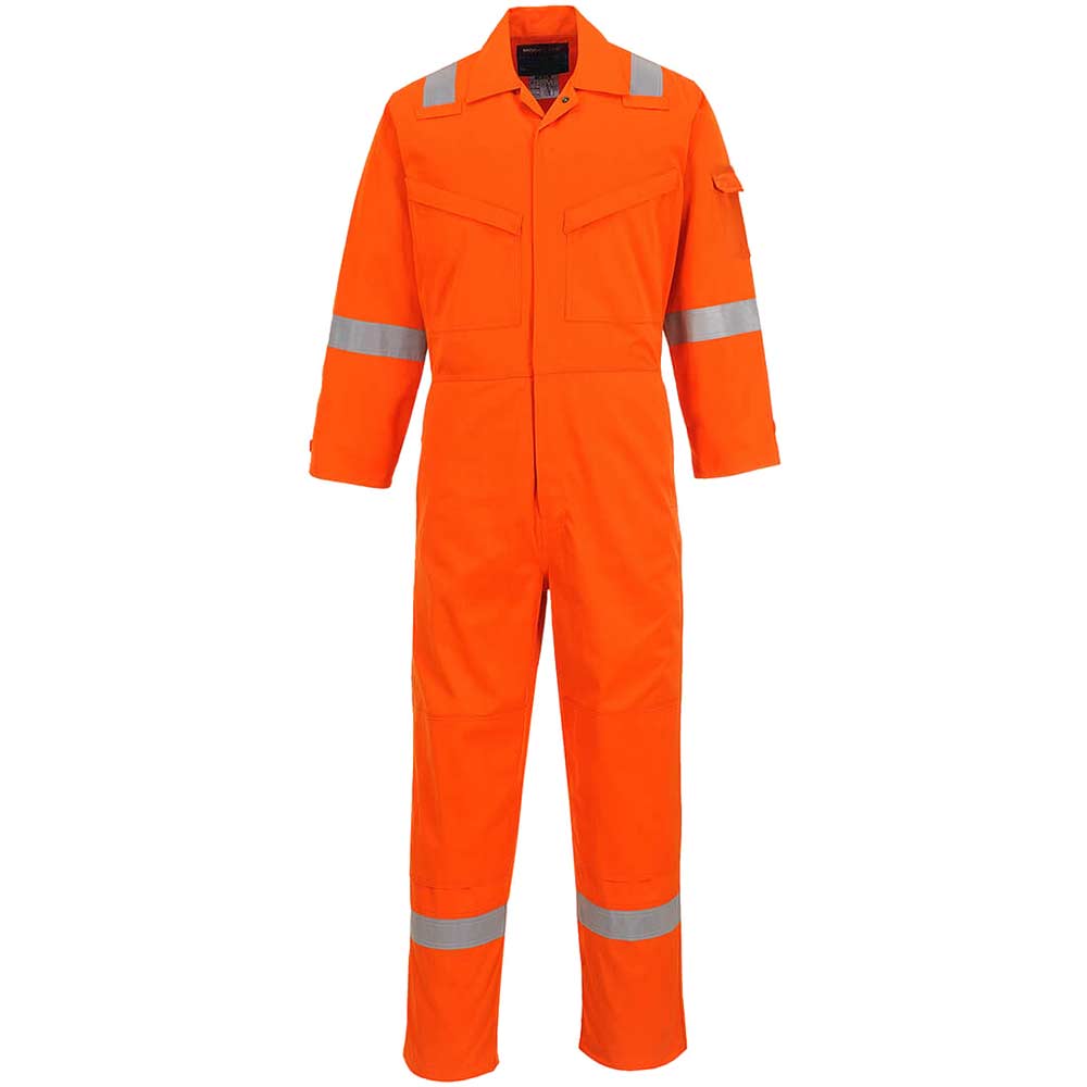 Image of Araflame Mens Gold Flame Resistant Overall Orange 52" 32"