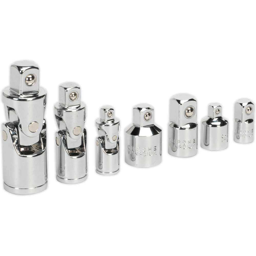Sealey 7 Piece Universal Joint and Socket Adaptor Set Price Comparisons | Compare The Build