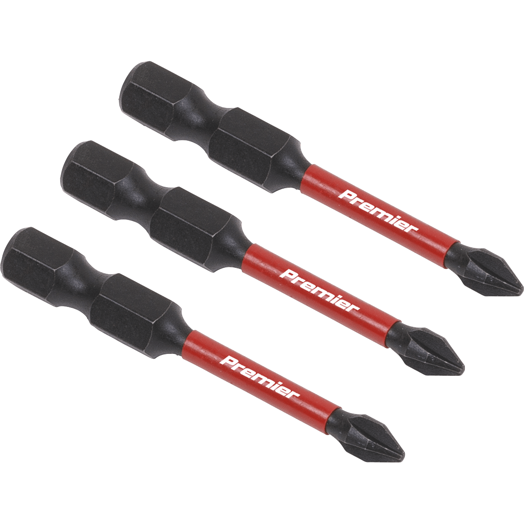 Sealey Impact Power Tool Phillips Screwdriver Bits PH1 50mm Pack of 3