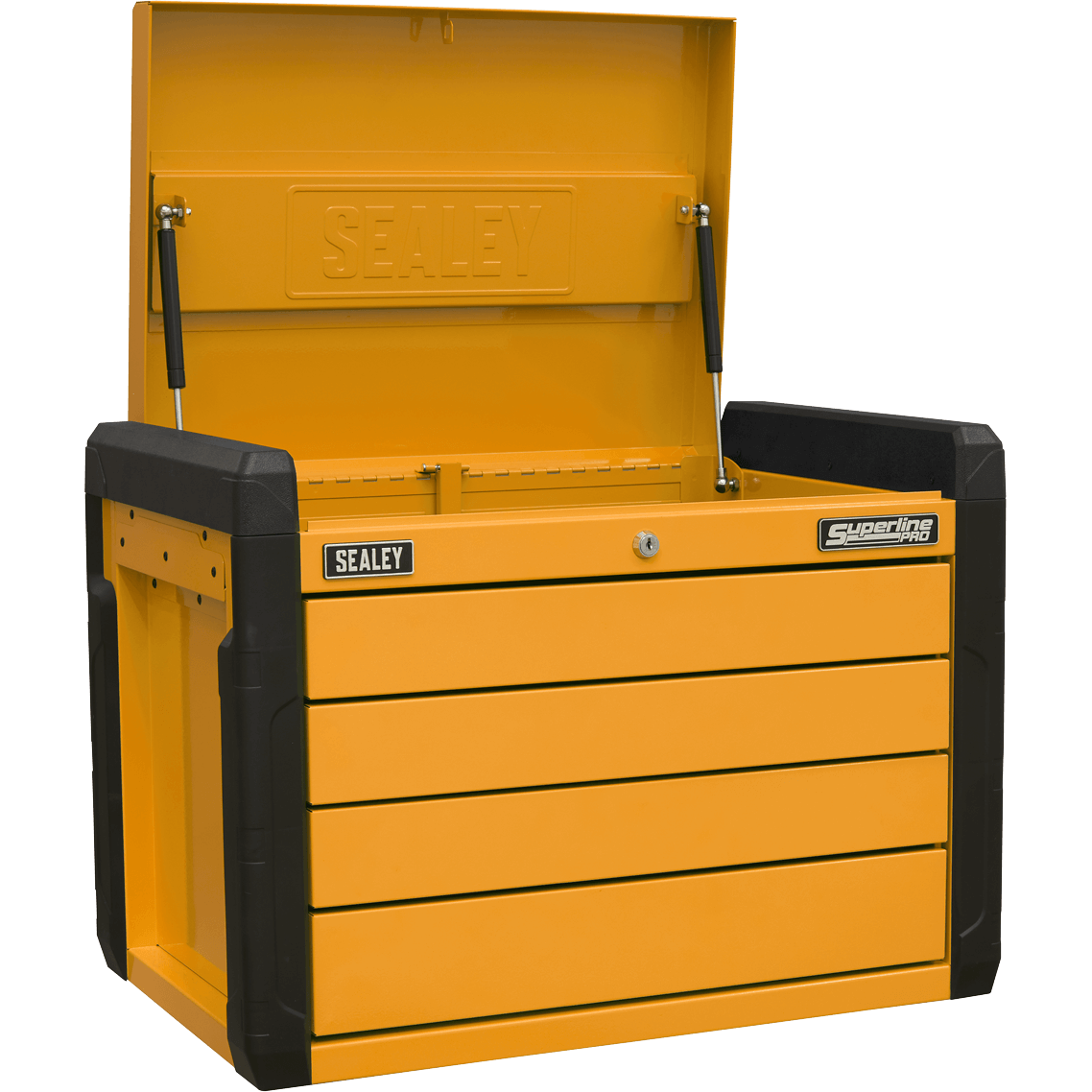 Sealey Superline Pro 4 Drawer Push To Open Tool Chest Orange