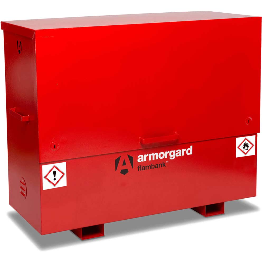Photo of Armorgard Flambank Chemical And Flammables Secure Site Storage Chest 1585mm 675mm 1275mm