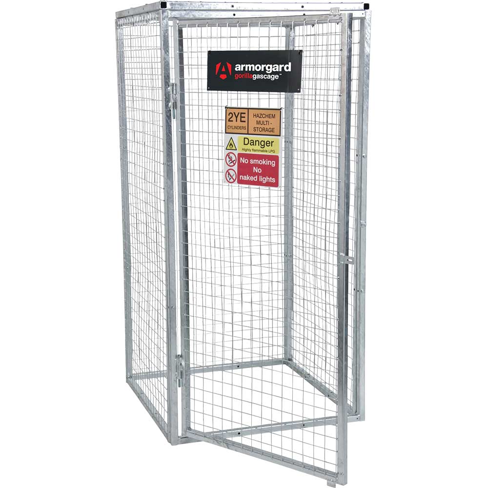Photo of Armorgard Gorilla Bolt Together Gas Cylinder Storage Cage 900mm 900mm 1800mm