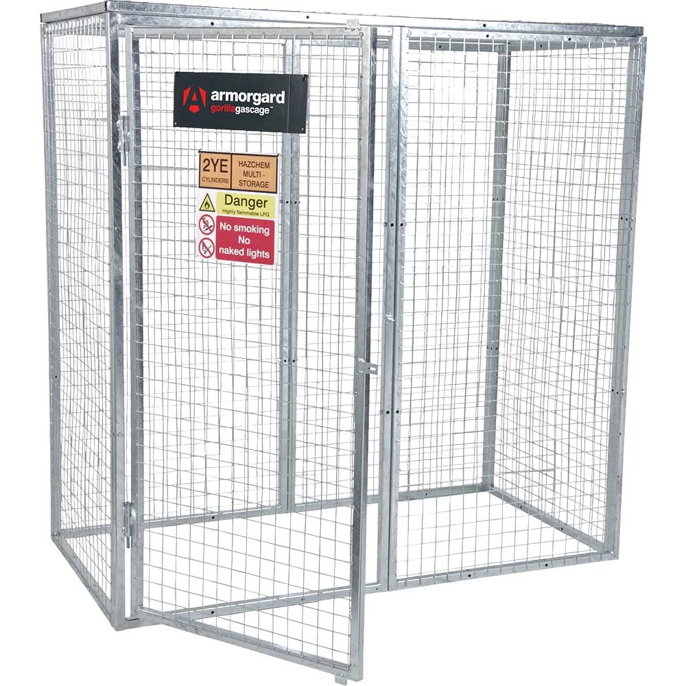 Photo of Armorgard Gorilla Bolt Together Gas Cylinder Storage Cage 1800mm 900mm 1800mm