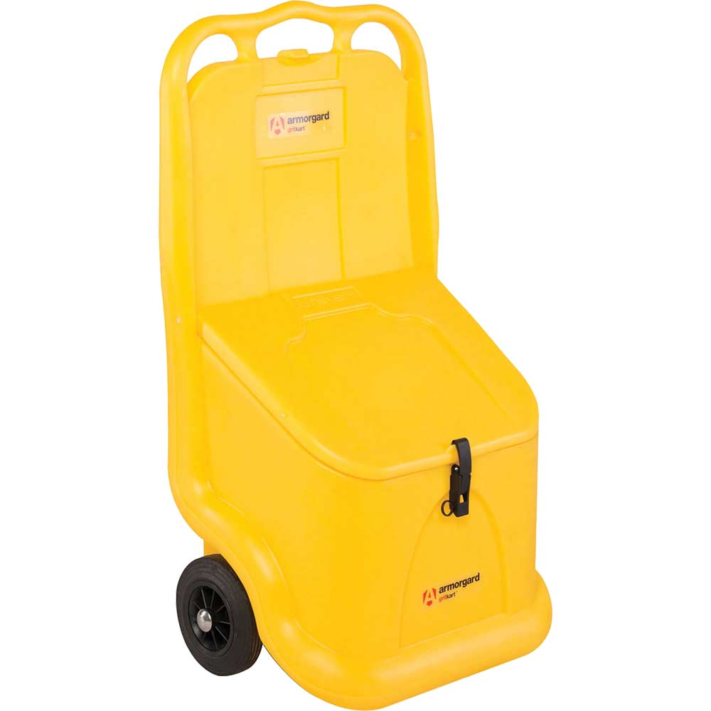 Armorgard Mobile 75LTR Grit Bin 590MM X 420MM X 1080MM - GritKart