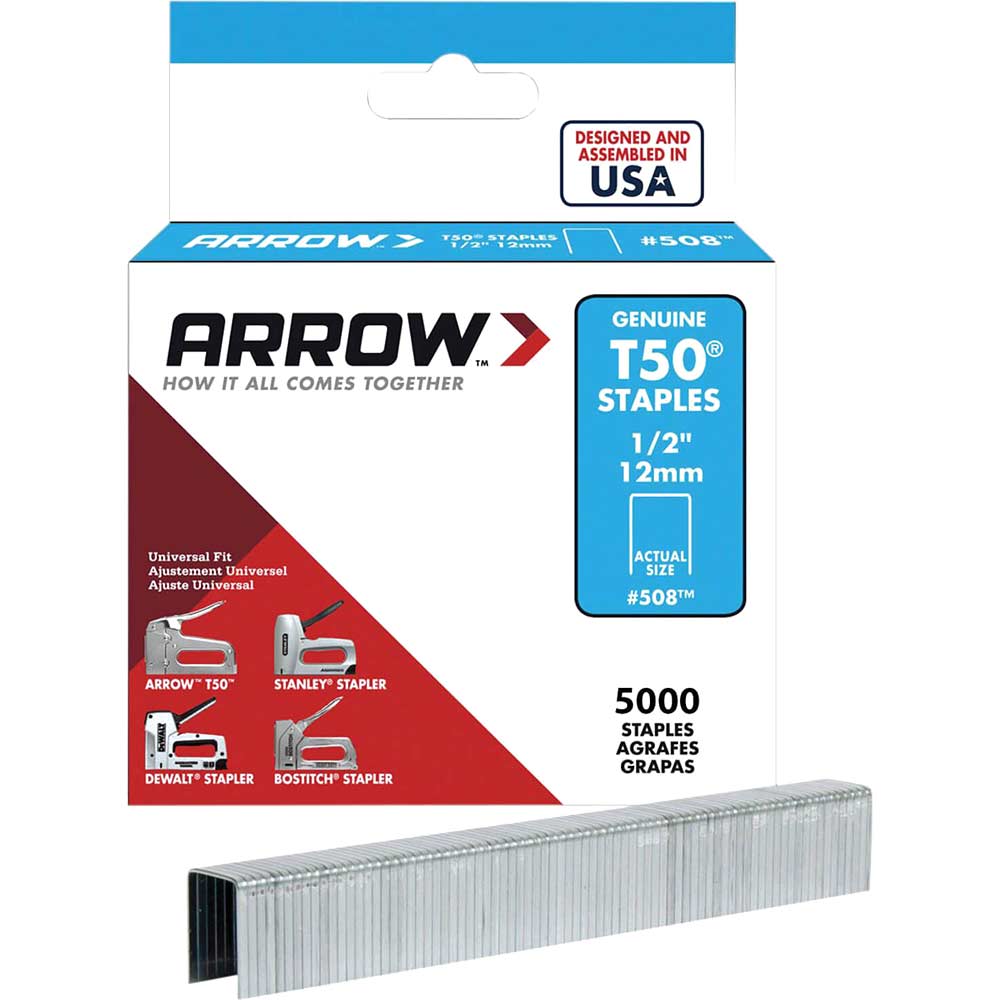 Photo of Arrow T50 Staples 12mm Pack Of 5000