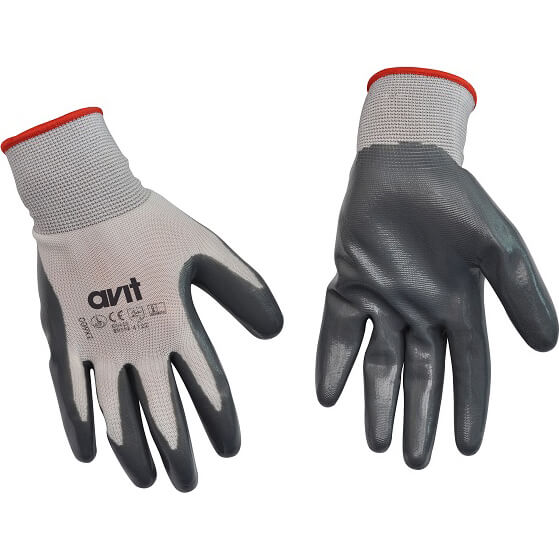 Photo of Avit Nitrile Coated Gloves Grey Xl Pack Of 1