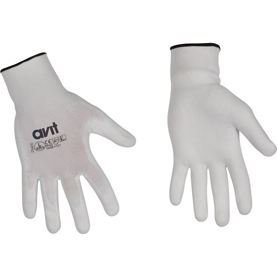 Photo of Avit Polyurethane Coated Gloves White L Pack Of 1