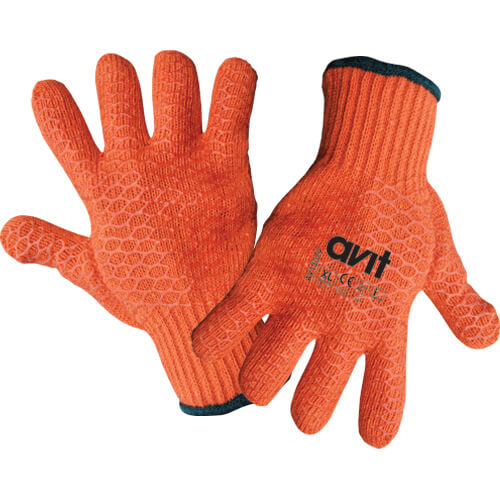 Photo of Avit Seamless Gripper Gloves Orange L Pack Of 1