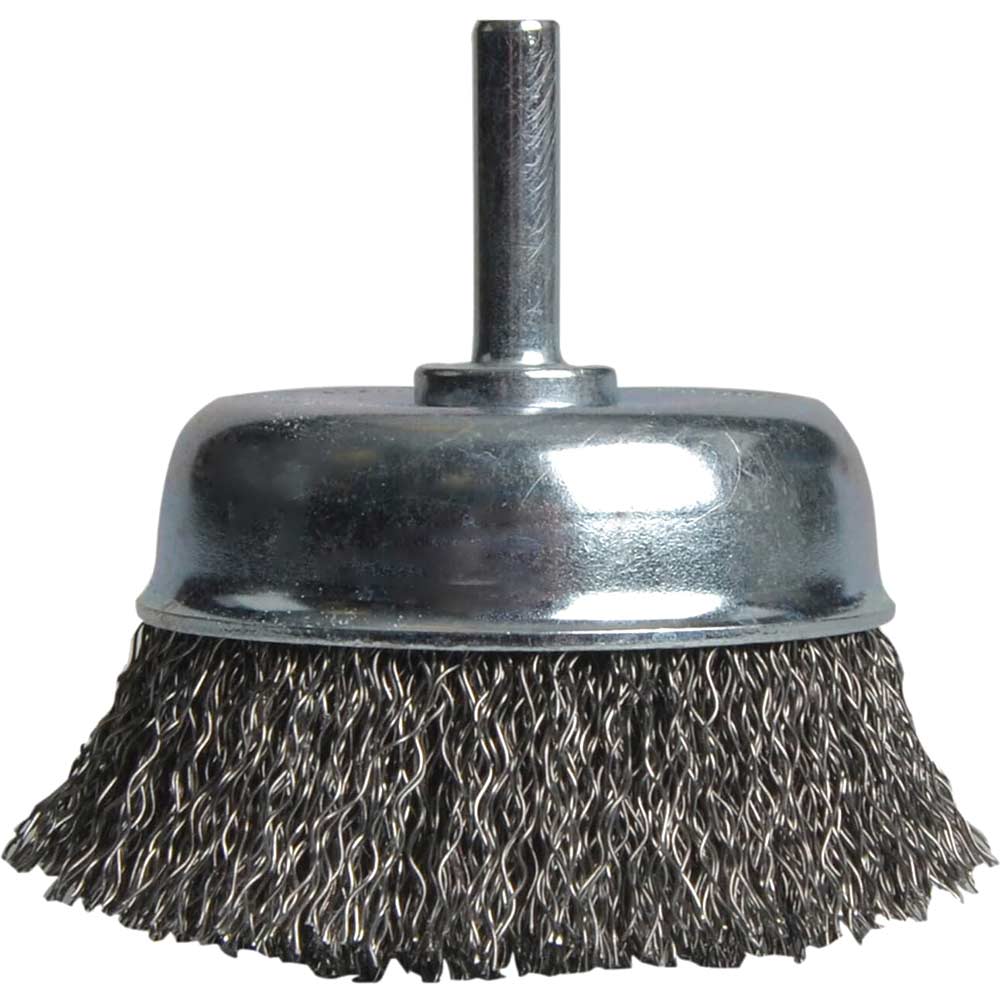 Photo of Black And Decker X36040 Piranha Crimped Steel Wire Cup Brush 75mm 6mm Shank