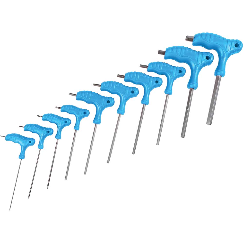 Photo of Bluespot 10 Piece T Handle Hex Key Set And Storage Rack