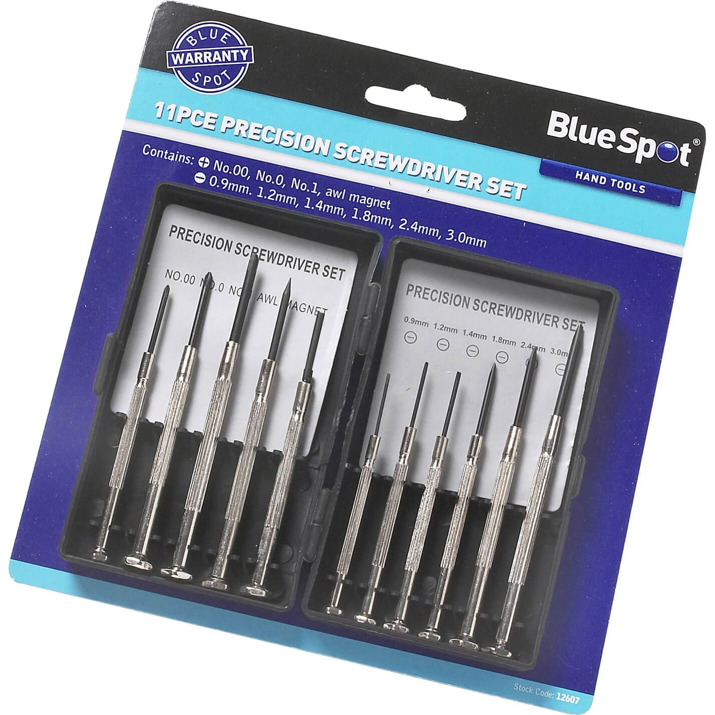 Photo of Blue Spot 11 Piece Precision Slotted And Phillips Screwdriver Set