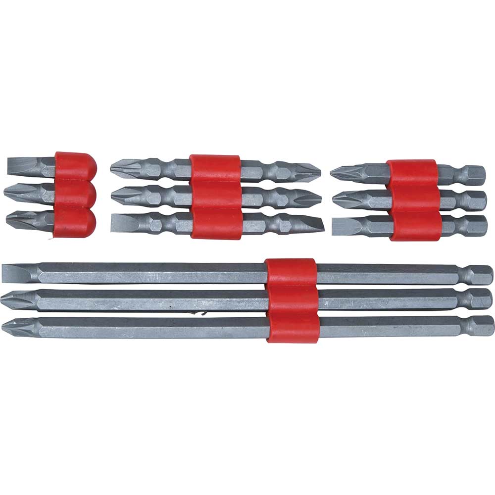 BlueSpot 12 Piece Power Tool Screwdriver Bit Set