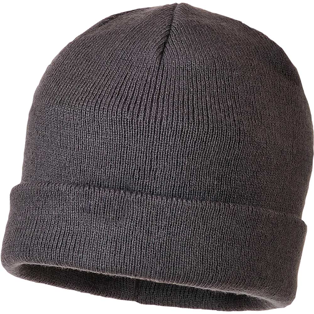 Photo of Portwest Insulatex Lined Knit Hat Grey One Size