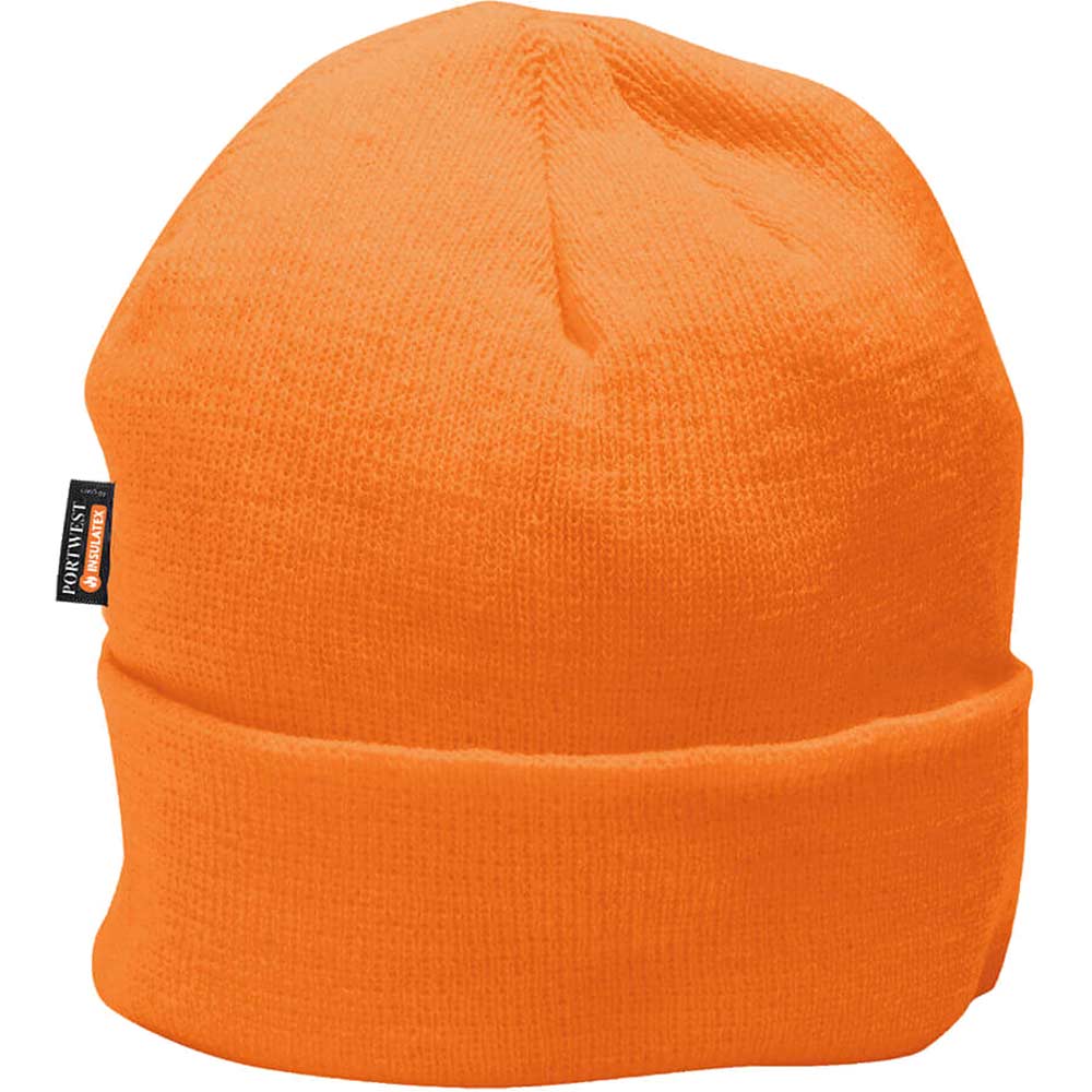 Photo of Portwest Insulatex Lined Knit Hat Orange One Size