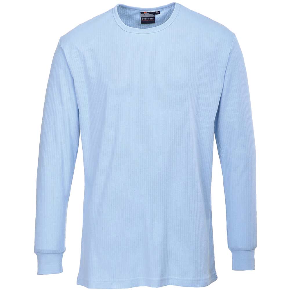 Photo of Portwest Thermal Long Sleeve T Shirt Sky Blue L