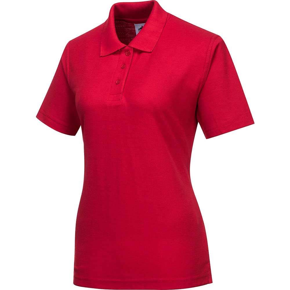 Photo of Portwest Ladies Naples Polo Shirt Red L