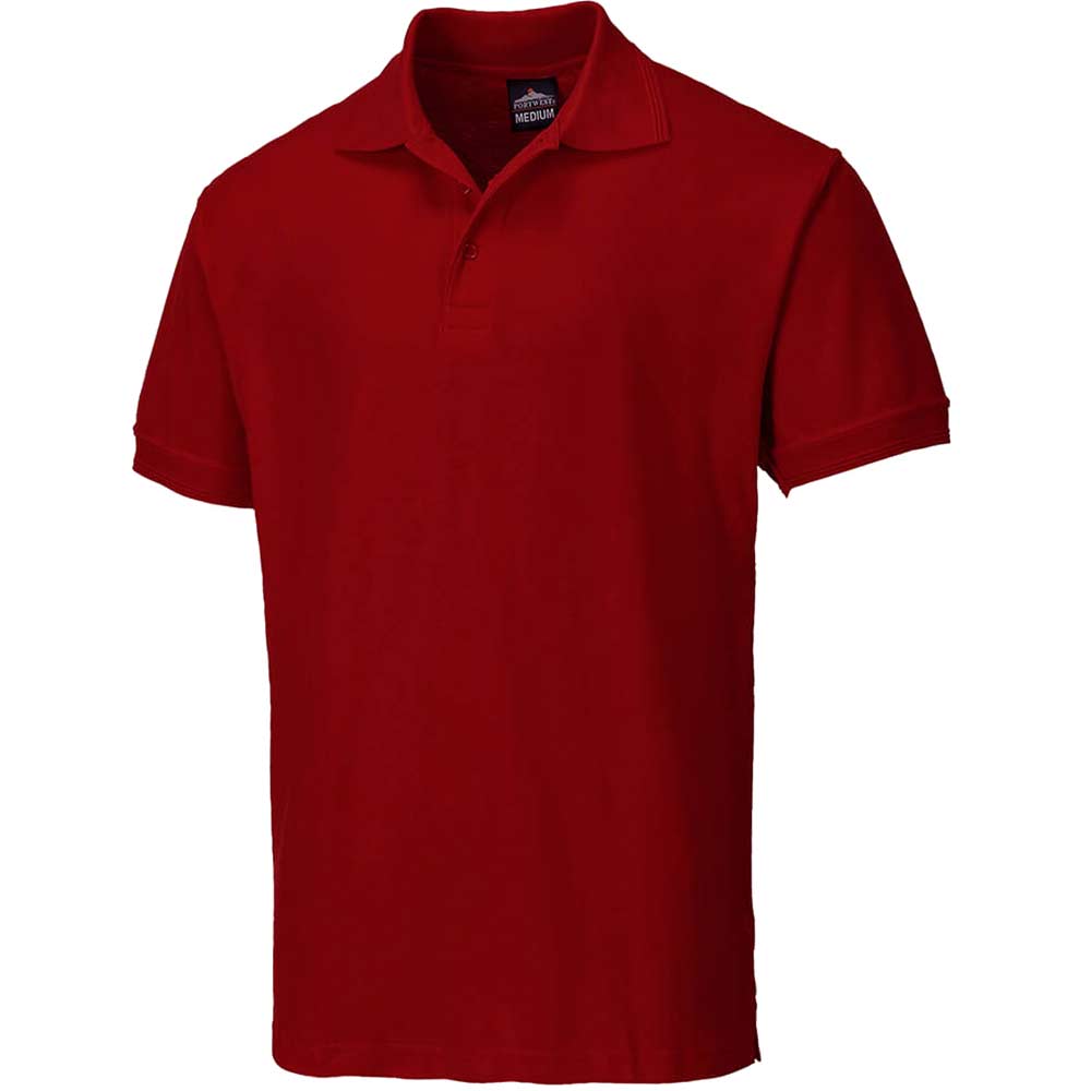 Photo of Portwest Naples Polo Shirt Maroon Xl