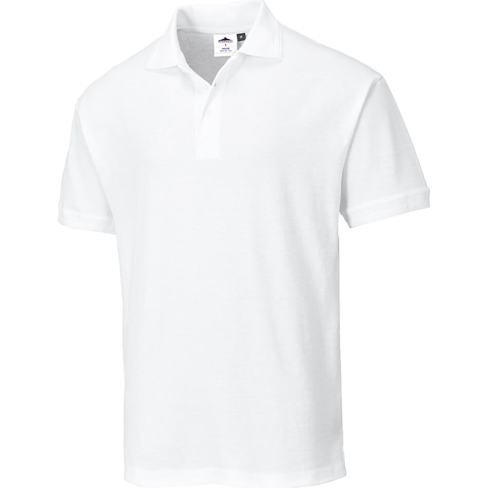 Image of Portwest Naples Polo Shirt White L