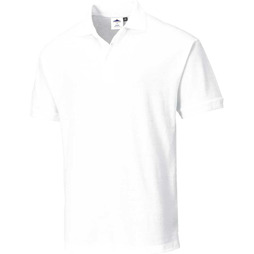 Image of Portwest Naples Polo Shirt White L