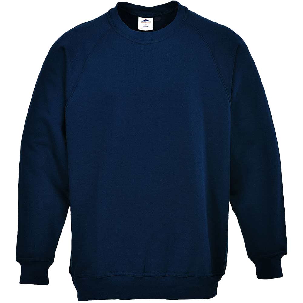 Photo of Portwest Mens Roma Sweatshirt Navy Xs